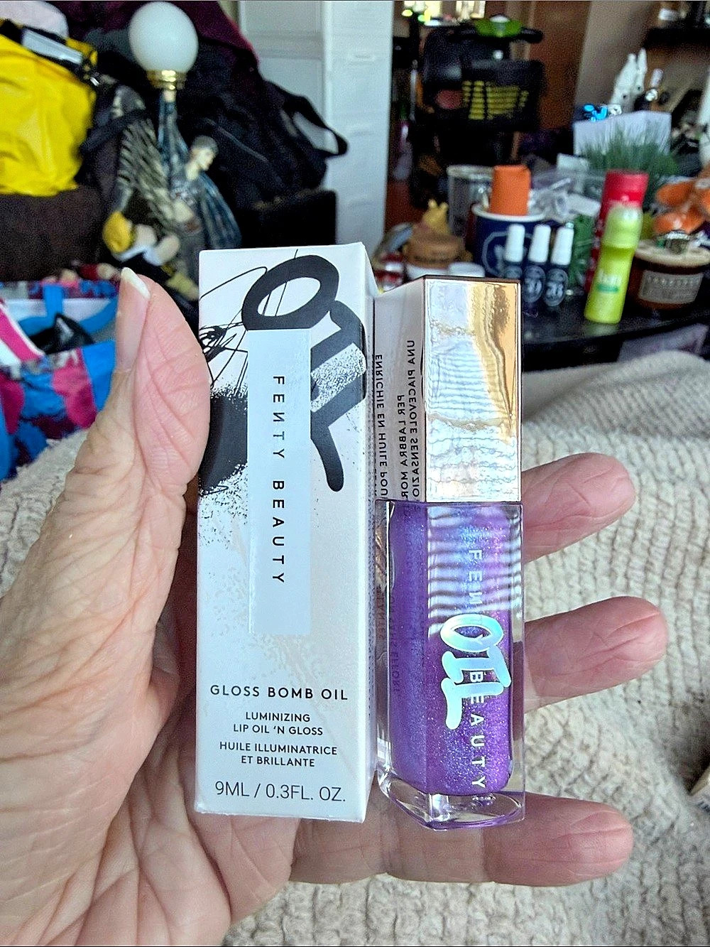 Fenty Beauty Gloss Bomb Oil Luminizing Lip Oil 'N Gloss Miss Jellyfish 02 Purple